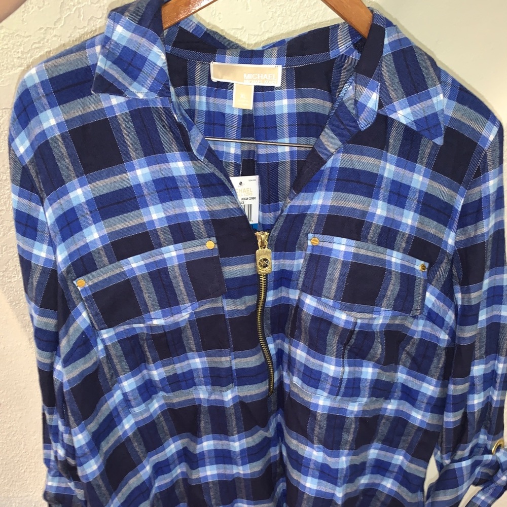 Michael Kors Blue Flannel